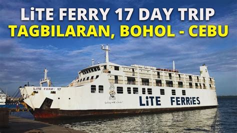 lite port tagbilaran|Lite Ferries Tagbilaran, Bohol to Cebu City Ferry Schedule 2023.